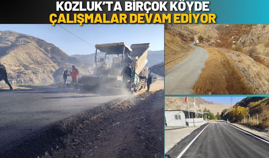 Kozluk’ta Birçok Köyde Çalışmalar Devam Ediyor