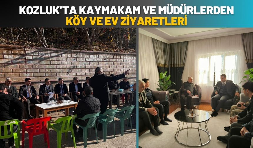 Kozluk’ta Kaymakam ve Müdürlerden Köy ve Ev Ziyaretleri