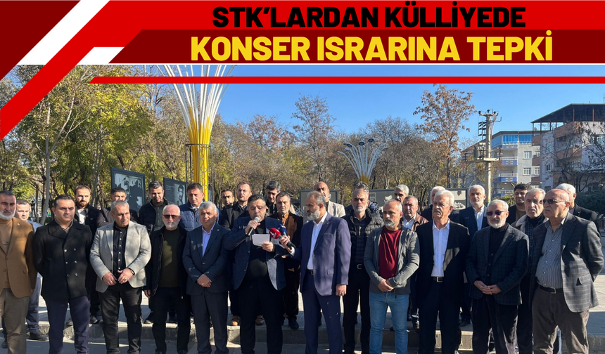 STK’lardan Külliyede Konser Israrına Tepki