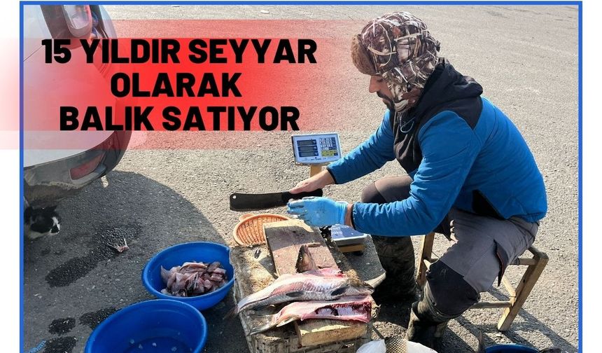 15 Yıldır Seyyar Olarak Balık Satıyor