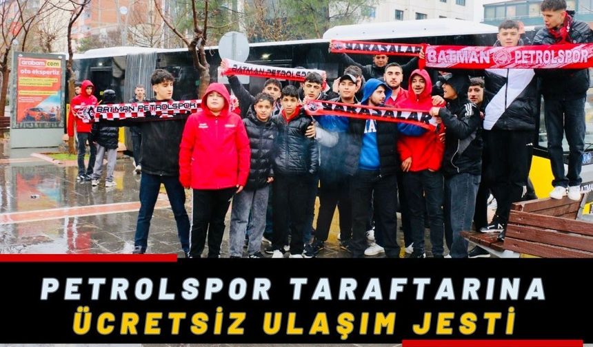 Petrolspor Taraftarına Ücretsiz Ulaşım Jesti