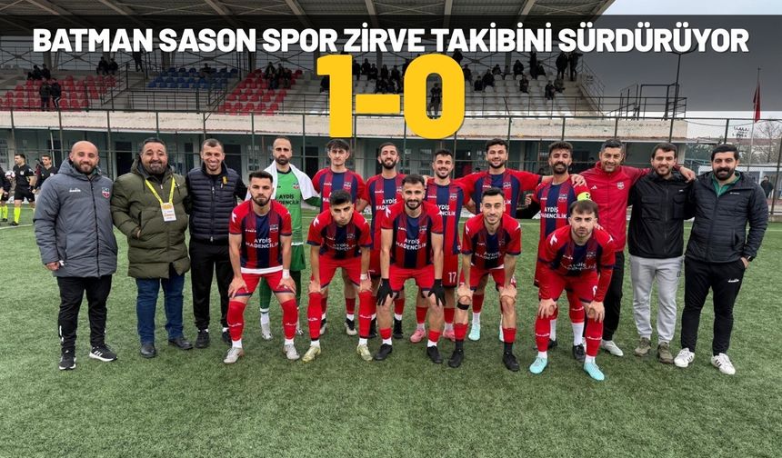 Batman Sason Spor Zirve Takibini Sürdürüyor: 1-0