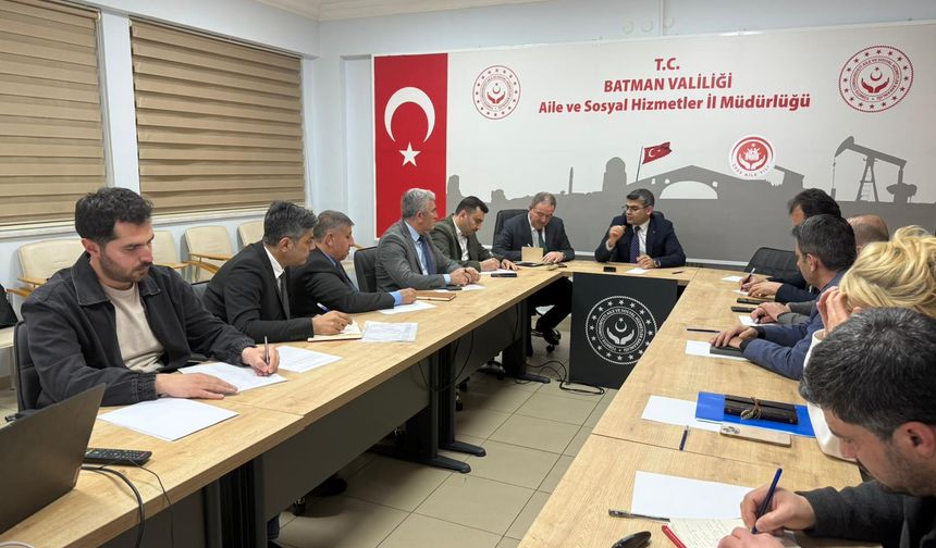 Batman'da Bağımlı Bireylerin İstihdamına Yönelik Değerlendirme Toplantısı