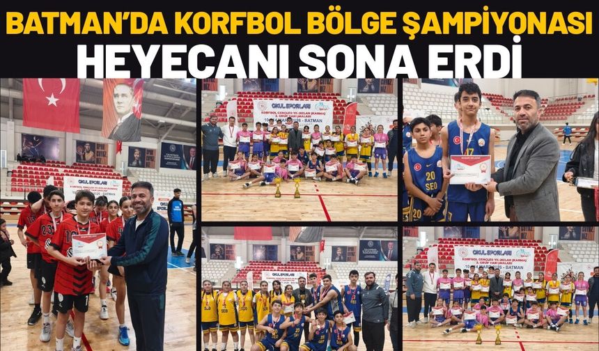 Batman’da Korfbol Bölge Şampiyonası Heyecanı Sona Erdi