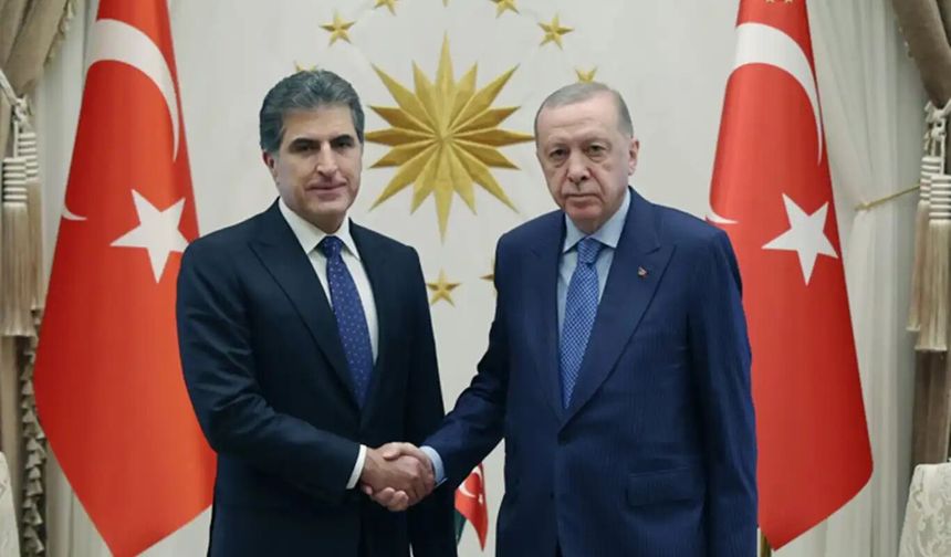 Cumhurbaşkanı Erdoğan, IKBY Başkanı Barzani ile görüştü