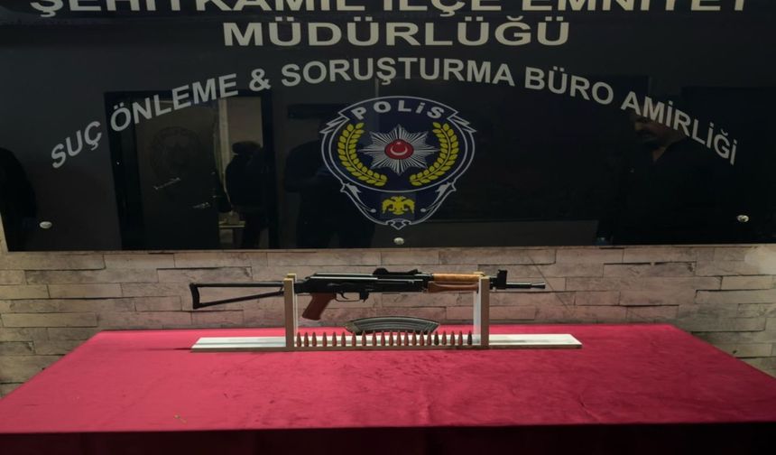 Gaziantep'te kalaşnikof ele geçirilen şahıs gözaltına alındı