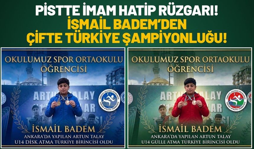 Pistte İmam Hatip Rüzgarı! İsmail Badem’den Çifte Türkiye Şampiyonluğu!