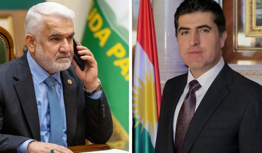 Yapıcıoğlu'ndan IKBY Başkanı Barzani'ye 'geçmiş olsun' telefonu