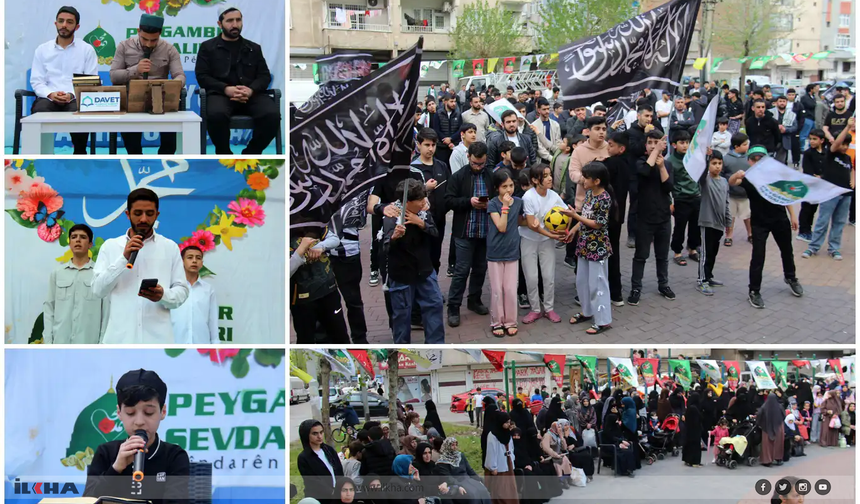 Li navçeya Rezan a Dîyarbekirê bernameya Mewlûda Nebî hat lidarxistin