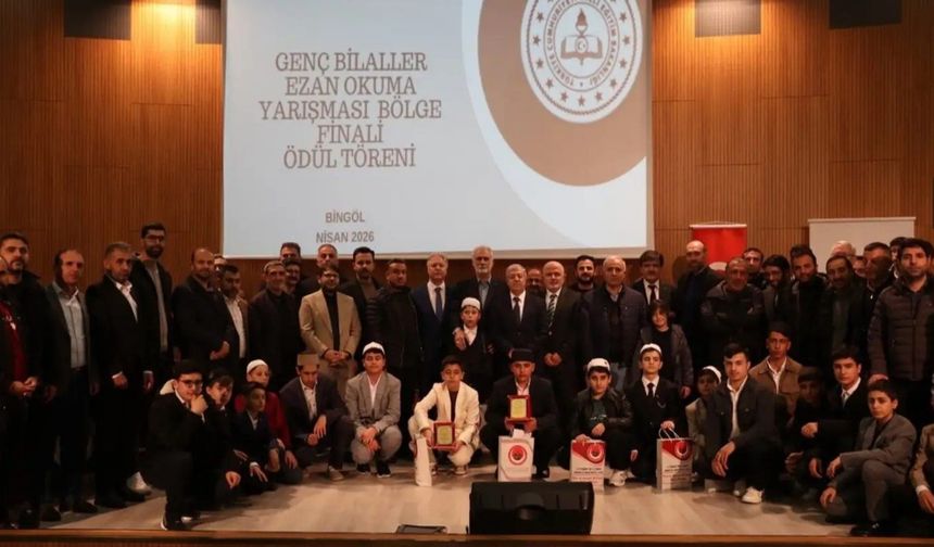 Genç Bilaller Ezan Okuma Yarışması Bölge Finali Bingöl'de yapıldı