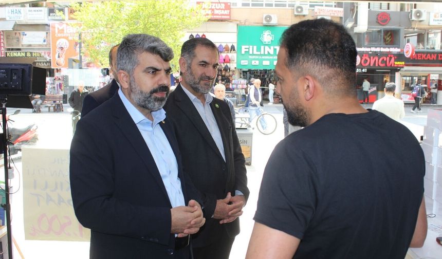 HÜDA PAR Mersin Milletvekili Dinç'ten Tarsus'ta esnafına ziyaret