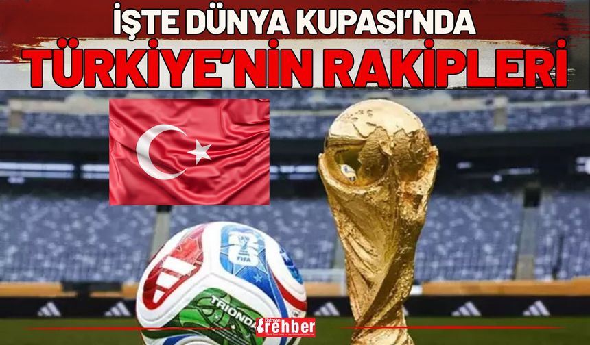 İşte Dünya Kupası’nda Türkiye’nin Rakipleri