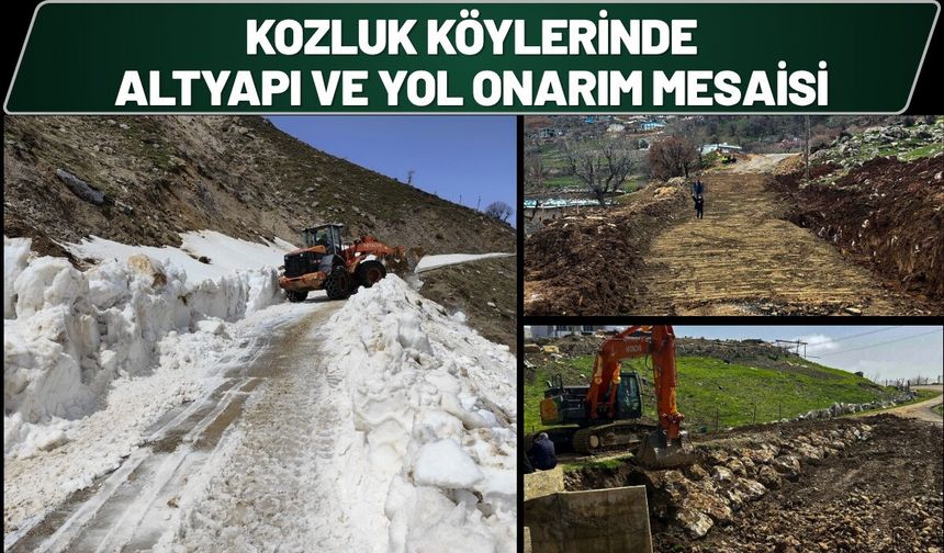 Kozluk Köylerinde Altyapı ve Yol Onarım Mesaisi