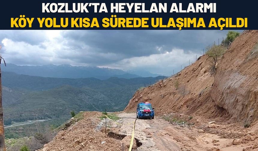 Kozluk’ta Heyelan Alarmı: Köy Yolu Kısa Sürede Ulaşıma Açıldı