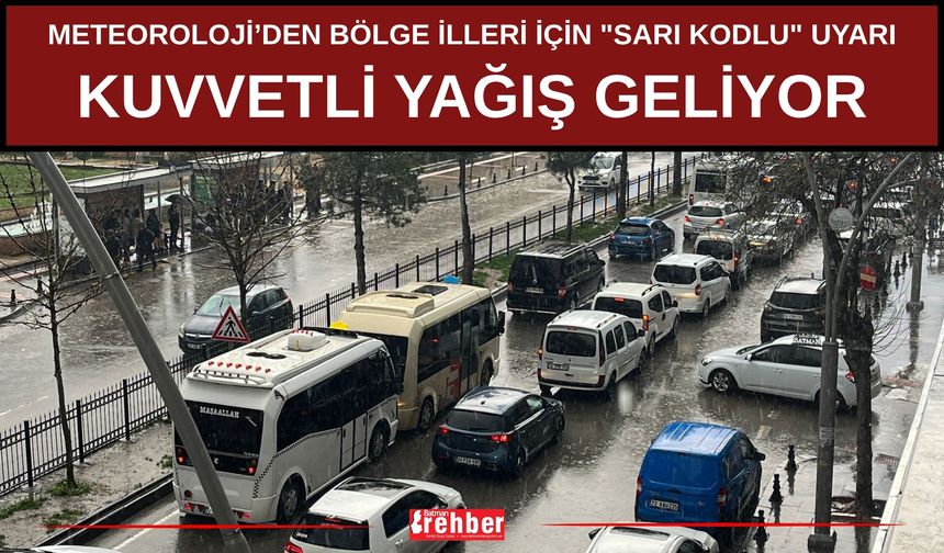 Meteoroloji’den Bölge İlleri İçin "Sarı Kodlu" Uyarı: Kuvvetli Yağış Geliyor