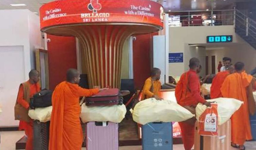 Sri Lanka'da Budist keşişlerin valizlerinden 110 kilogram esrar ele geçirildi