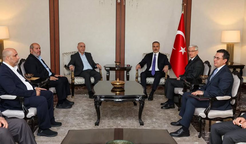 Dışişleri Bakanı Fidan, HAMAS heyeti ile görüştü