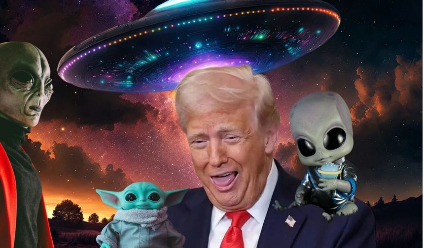 Epstein vahşetini örtbas etmek için çırpınan Trump, bu defada UFO ve uzaylıları alet etti