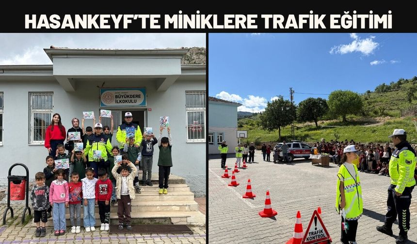 Hasankeyf’te Miniklere Trafik Eğitimi