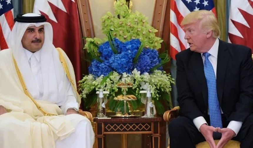 Katar Emiri Al Sani ABD Başkanı Trump ile görüştü