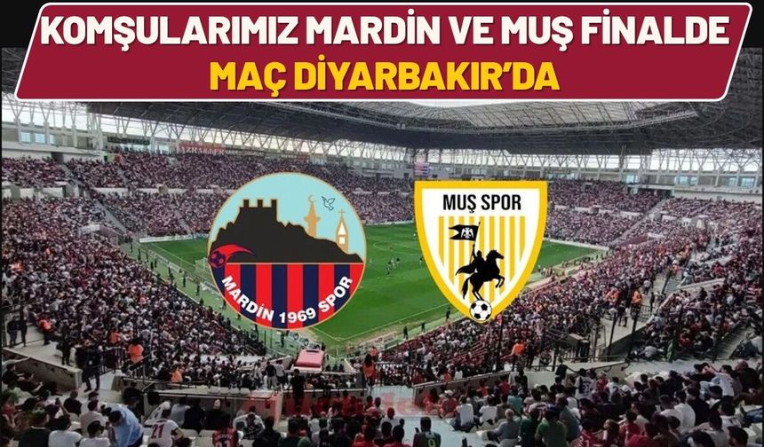 Komşularımız Mardin ve Muş Finalde! Maç Diyarbakır’da