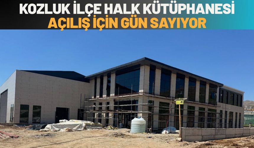 Kozluk İlçe Halk Kütüphanesi Açılış İçin Gün Sayıyor