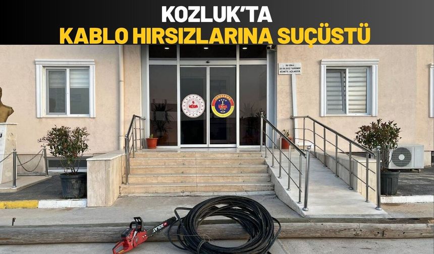 Kozluk’ta Kablo Hırsızlarına Suçüstü
