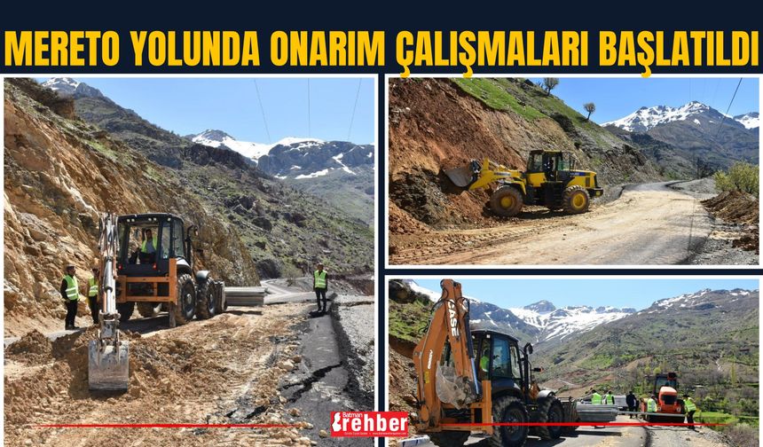 Mereto Yolunda Onarım Çalışmaları Başlatıldı