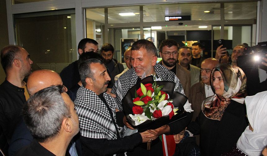 Sumud Filosu aktivistlerinden Ramazan Tekdemir Diyarbakır'a ulaştı