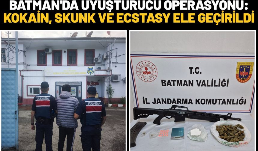 Batman'da Uyuşturucu Operasyonu: Kokain, Skunk ve Ecstasy Ele Geçirildi
