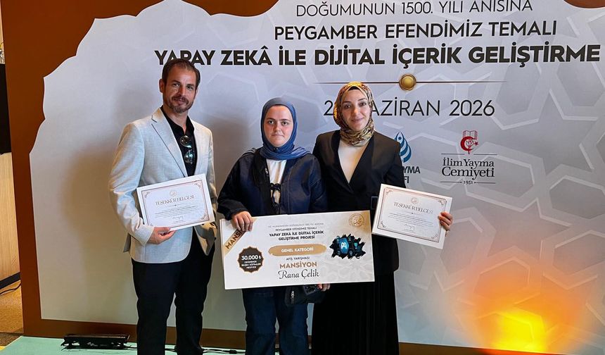 Batmanlı öğrenci yapay zekâ yarışmasında ödül kazandı