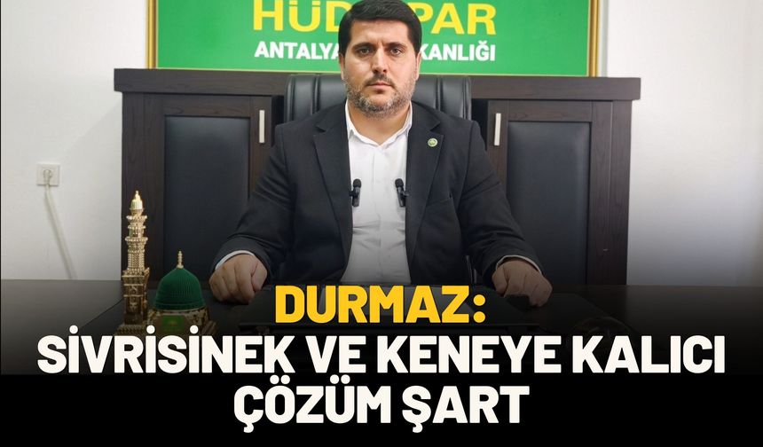 Durmaz: Sivrisinek ve Keneye Kalıcı Çözüm Şart