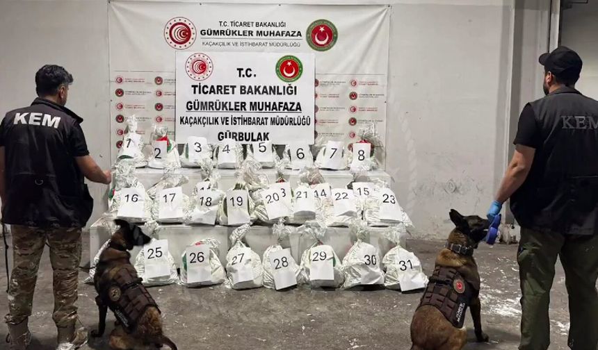 Mersin ve Gürbulak'ta tonlarca uyuşturucu etken maddesi ele geçirildi