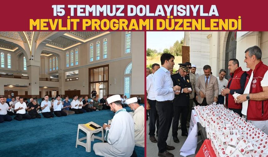 Batman’da 15 Temmuz Dolayısıyla Mevlit Programı Düzenlendi