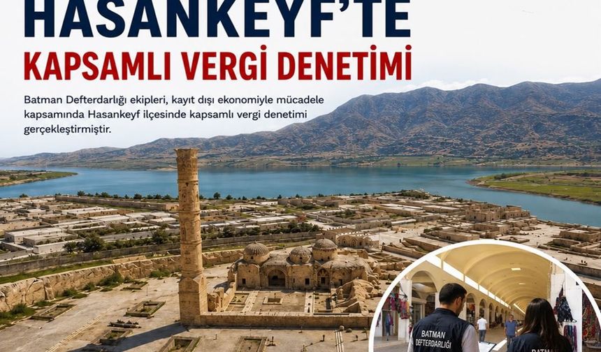 Hasankeyf'te Vergi Denetimi: 111 İşletme İncelendi