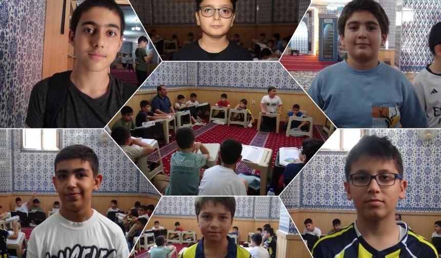 Kur'an kursuna giden çocuklar: Camide bulunmak bize huzur ve mutluluk veriyor