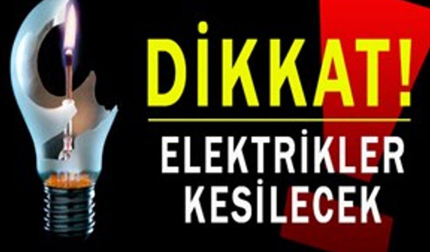 Akçakale’de 15 Ağustos’ta 8 Saatlik Elektrik Kesintisi