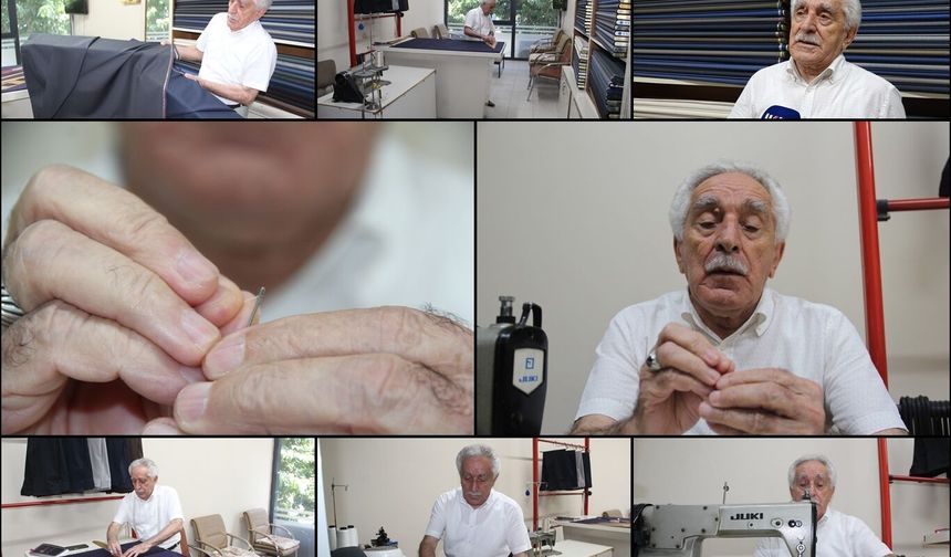 79 yaşında hâlâ ipliği iğneye kendi takıyor: 66 yıllık terzinin meslek aşkı