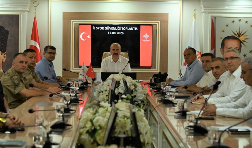 Batman’da Yeni Sezon Öncesi Spor Güvenliği Masaya Yatırıldı