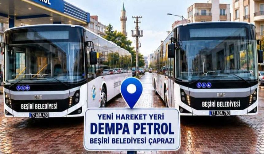 Beşiri Belediyesi Toplu Taşımada Yeni Hareket Yeri ve Saatleri Belirlendi