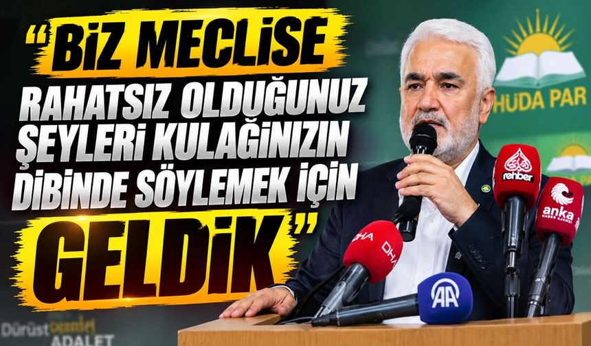 Biz Meclise Rahatsız Olduğunuz Şeyleri Kulağınızın Dibinde Söylemek İçin Geldik