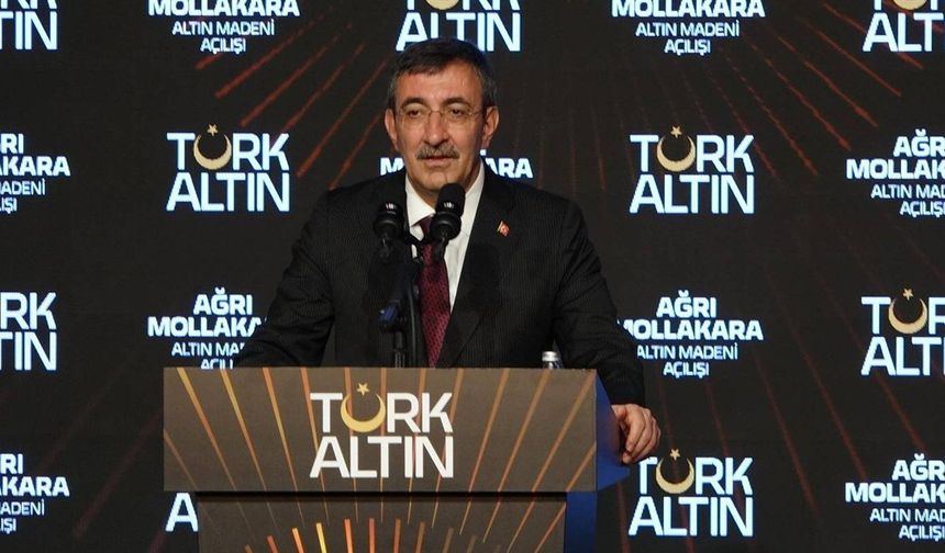 Cumhurbaşkanı Yardımcısı Yılmaz: Ağrı'daki altın madeninde ilk 5 yılda 17 ton altın üretilecek