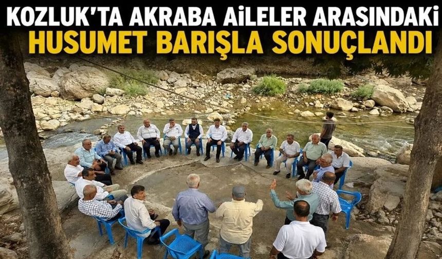Kozluk’ta Akraba Aileler Arasındaki Husumet Barışla Sonuçlandı