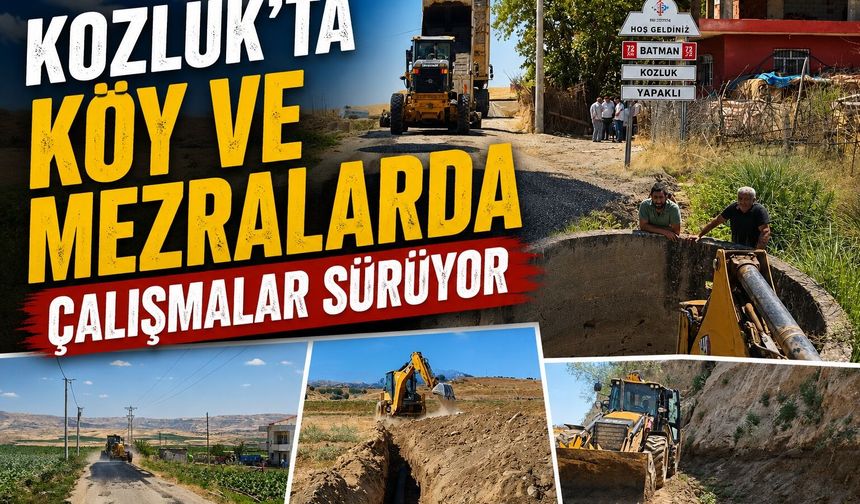 Kozluk’ta Köy ve Mezralarda Çalışmalar Sürüyor