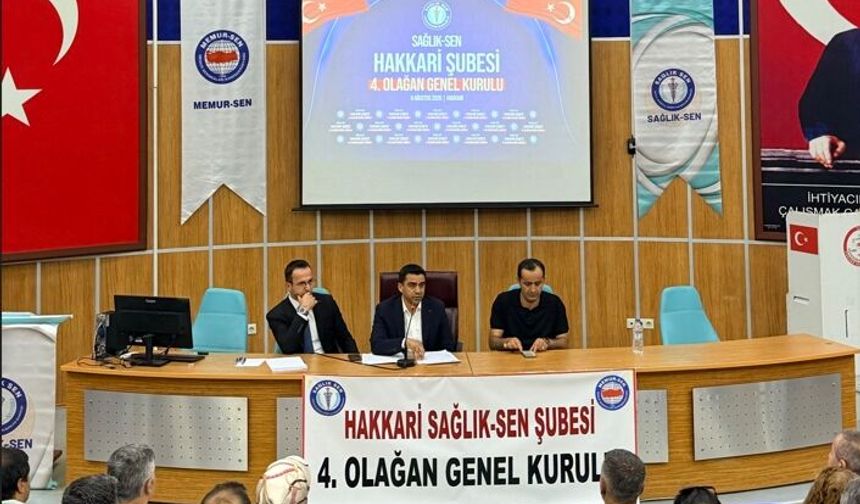 Sağlık-Sen Batman Şube Başkanı Dursun, Hakkâri’de Genel Kurula Katıldı