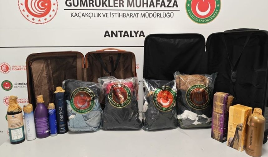 Antalya Havalimanı'nda 18 kilo 921 gram likit metamfetamin ele geçirildi