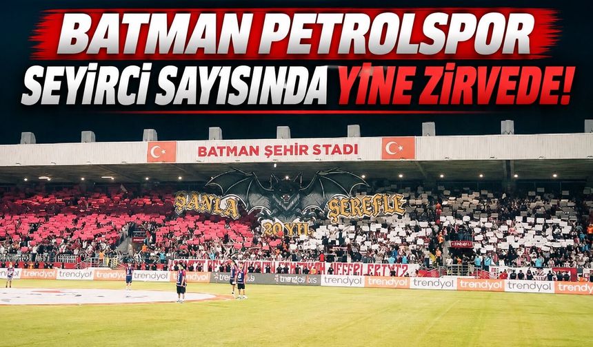 Batman Petrolspor Seyirci Sayısında Yine Zirvede!