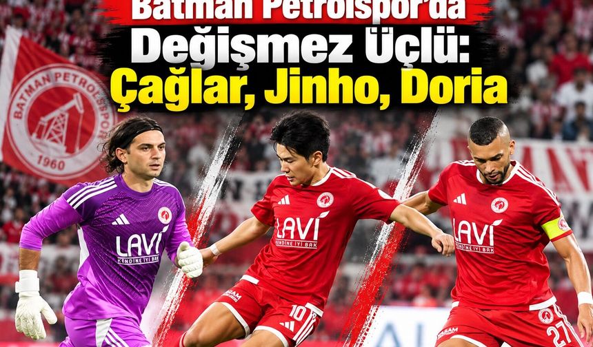 Batman Petrolspor’da Değişmez Üçlü: Çağlar, Jinho, Doria