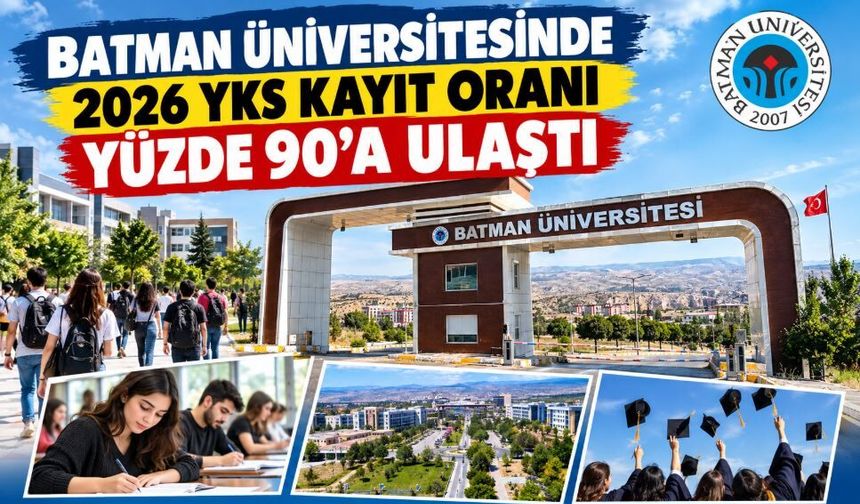 Batman Üniversitesinde 2026 YKS Kayıt Oranı Yüzde 90’a Ulaştı
