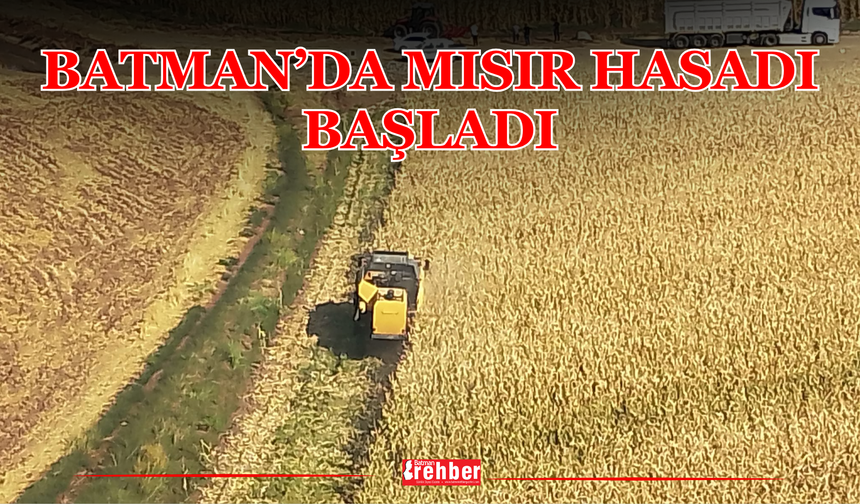 Batman’da Mısır Hasadı Başladı